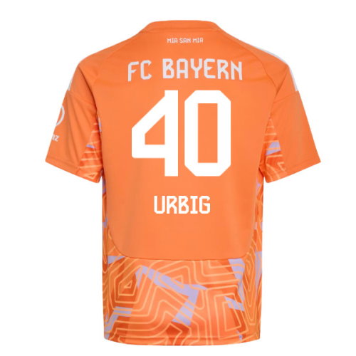 2026-2027 Bayern Munich Home Goalkeeper Shirt (Orange) - Kids (Urbig 40)