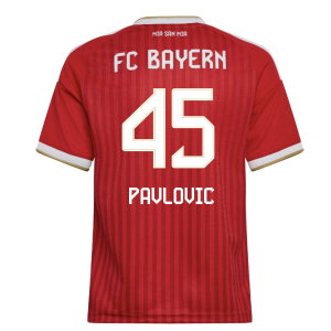 2026-2027 Bayern Munich Home Shirt (Kids) (Pavlovic 45)