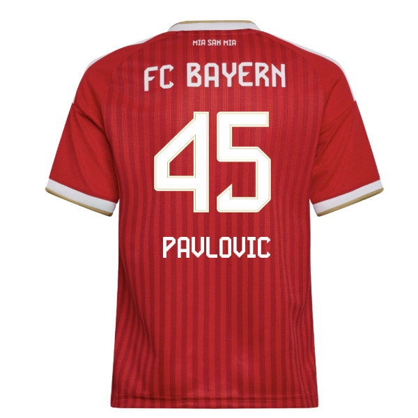 2026-2027 Bayern Munich Home Shirt (Kids) (Pavlovic 45)