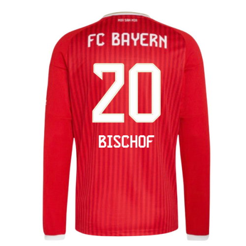 2026-2027 Bayern Munich Long Sleeve Home Shirt (Bischof 20)