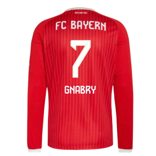 2026-2027 Bayern Munich Long Sleeve Home Shirt (Gnabry 7)