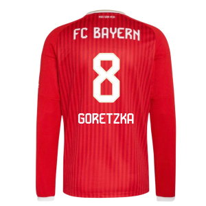 2026-2027 Bayern Munich Long Sleeve Home Shirt (Goretzka 8)