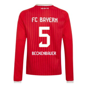 2026-2027 Bayern Munich Long Sleeve Home Shirt (Kids) (Beckenbauer 5)