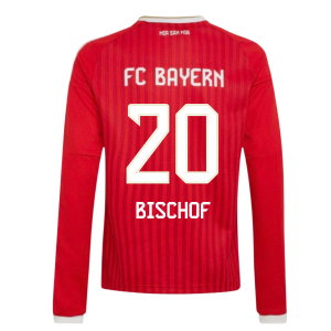 2026-2027 Bayern Munich Long Sleeve Home Shirt (Kids) (Bischof 20)