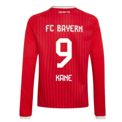 2026-2027 Bayern Munich Long Sleeve Home Shirt (Kids) (Kane 9)