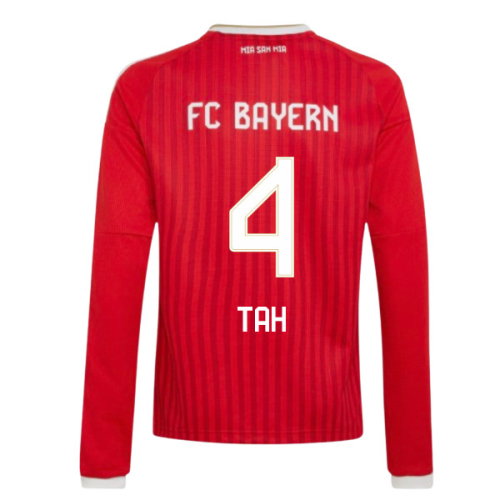 2026-2027 Bayern Munich Long Sleeve Home Shirt (Kids) (Tah 4)