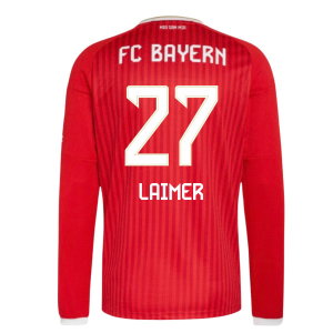 2026-2027 Bayern Munich Long Sleeve Home Shirt (Laimer 27)