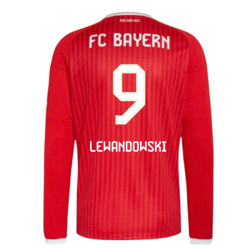 2026-2027 Bayern Munich Long Sleeve Home Shirt (Lewandowski 9)