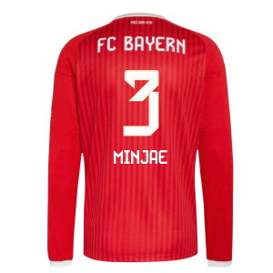 2026-2027 Bayern Munich Long Sleeve Home Shirt (Minjae 3)