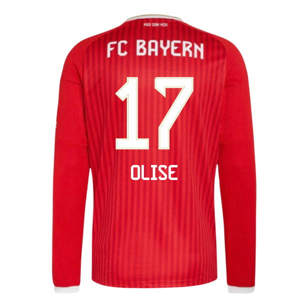 2026-2027 Bayern Munich Long Sleeve Home Shirt (Olise 17)