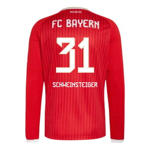 2026-2027 Bayern Munich Long Sleeve Home Shirt (Schweinsteiger 31)