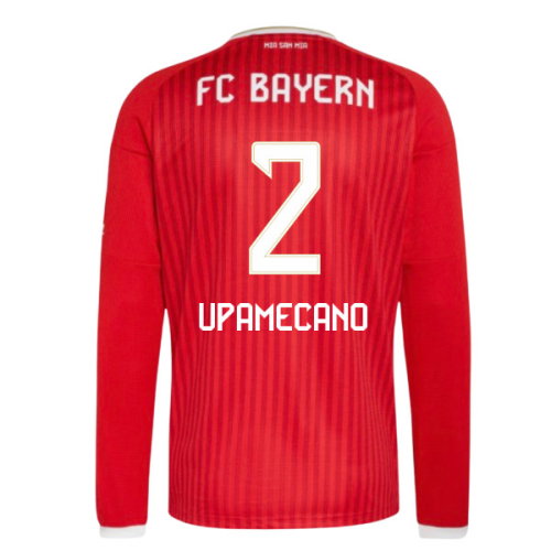 2026-2027 Bayern Munich Long Sleeve Home Shirt (Upamecano 2)