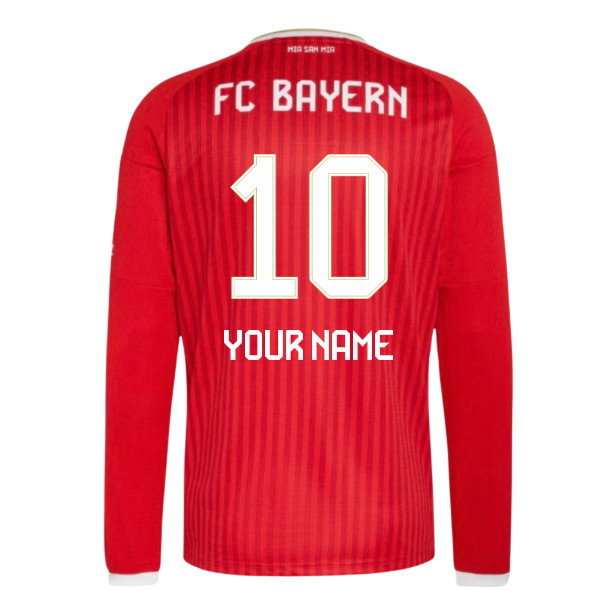 2026-2027 Bayern Munich Long Sleeve Home Shirt (Your Name)
