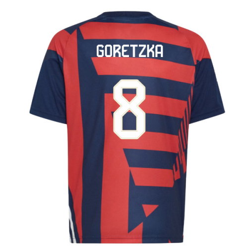 2026-2027 Bayern Munich Pre-Match Shirt (Night Indigo) - Kids (Goretzka 8)