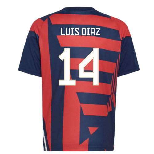 2026-2027 Bayern Munich Pre-Match Shirt (Night Indigo) - Kids (Luis Diaz 14)