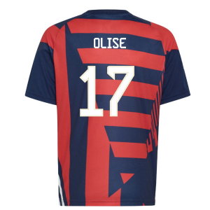 2026-2027 Bayern Munich Pre-Match Shirt (Night Indigo) - Kids (Olise 17)