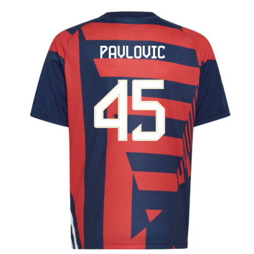 2026-2027 Bayern Munich Pre-Match Shirt (Night Indigo) - Kids (Pavlovic 45)
