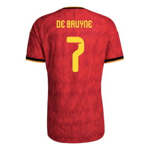 2026-2027 Belgium Authentic Home Shirt (De Bruyne 7)