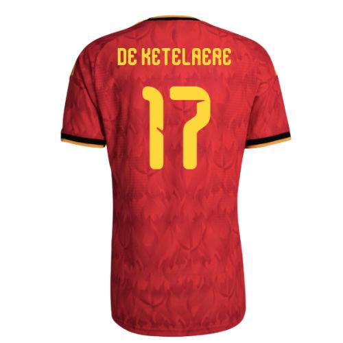 2026-2027 Belgium Authentic Home Shirt (De Ketelaere 17)