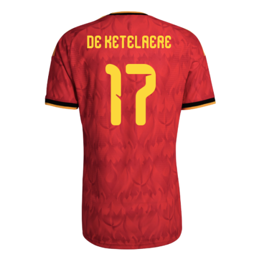 2026-2027 Belgium Authentic Home Shirt (De Ketelaere 17)