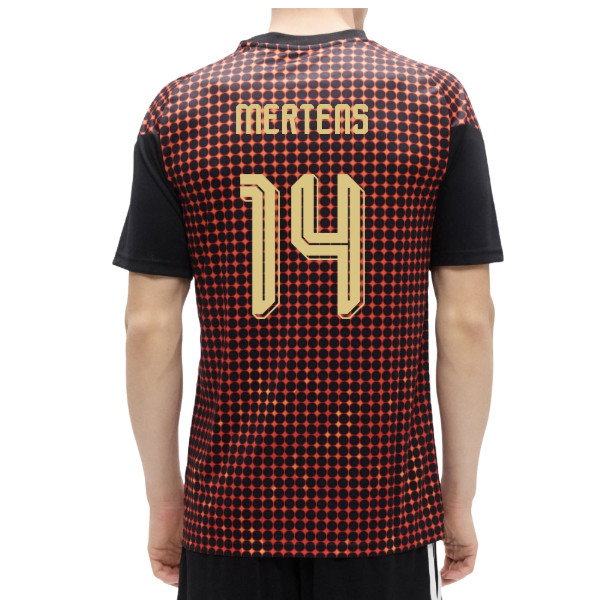 2026-2027 Belgium Home Pre-Match Shirt (Black-Red) (Mertens 14)