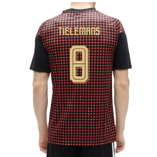 2026-2027 Belgium Home Pre-Match Shirt (Black-Red) (Tielemans 8)