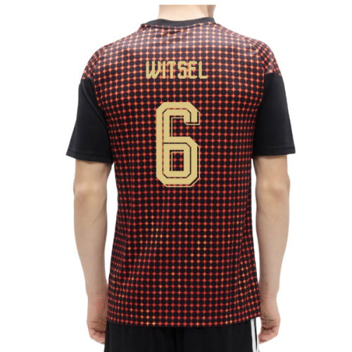 2026-2027 Belgium Home Pre-Match Shirt (Black-Red) (Witsel 6)