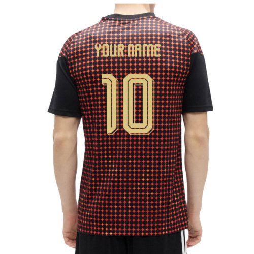 2026-2027 Belgium Home Pre-Match Shirt (Black-Red) (Your Name)