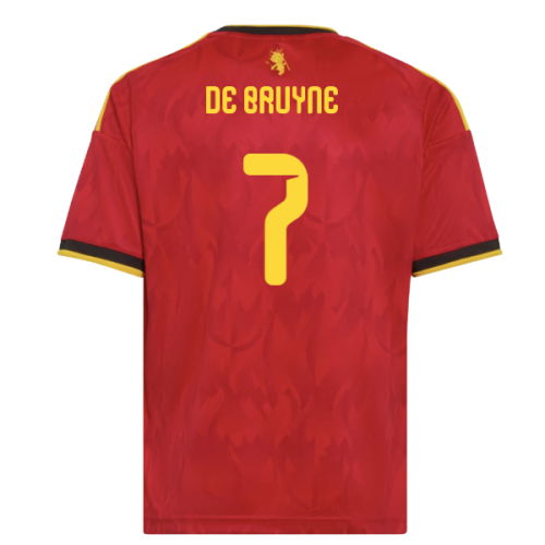 2026-2027 Belgium Home Shirt (Kids) (De Bruyne 7)