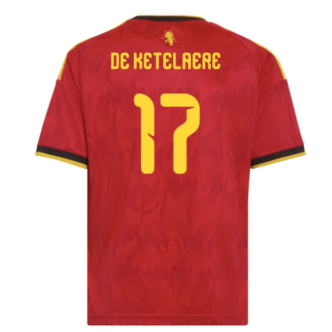 2026-2027 Belgium Home Shirt (Kids) (De Ketelaere 17)