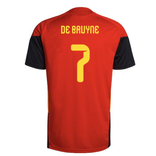 2026-2027 Belgium Training Jersey (Red) (De Bruyne 7)
