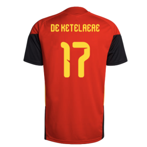 2026-2027 Belgium Training Jersey (Red) (De Ketelaere 17)