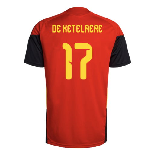 2026-2027 Belgium Training Jersey (Red) (De Ketelaere 17)