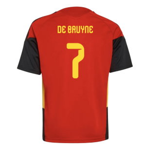2026-2027 Belgium Training Jersey (Red) - Kids (De Bruyne 7)