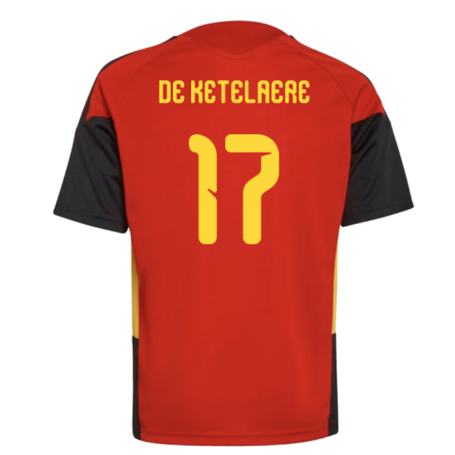 2026-2027 Belgium Training Jersey (Red) - Kids (De Ketelaere 17)