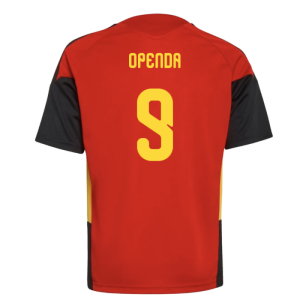2026-2027 Belgium Training Jersey (Red) - Kids (Openda 9)