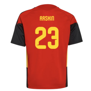 2026-2027 Belgium Training Jersey (Red) - Kids (Raskin 23)