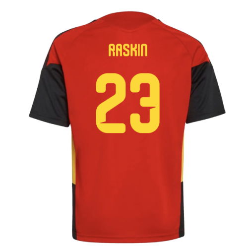 2026-2027 Belgium Training Jersey (Red) - Kids (Raskin 23)