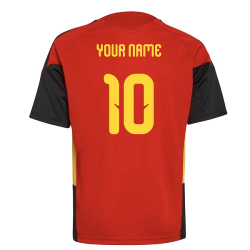 2026-2027 Belgium Training Jersey (Red) - Kids (Your Name)