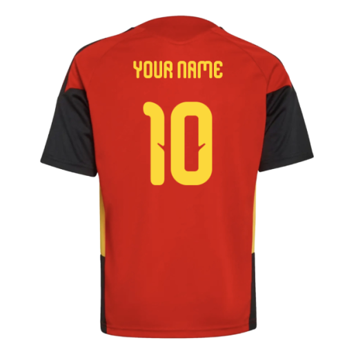 2026-2027 Belgium Training Jersey (Red) - Kids (Your Name)