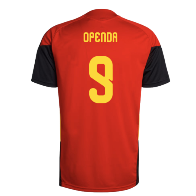 2026-2027 Belgium Training Jersey (Red) (Openda 9)