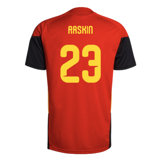 2026-2027 Belgium Training Jersey (Red) (Raskin 23)
