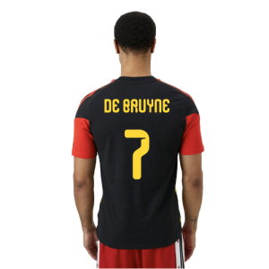 2026-2027 Belgium Training Tee (Black) (De Bruyne 7)