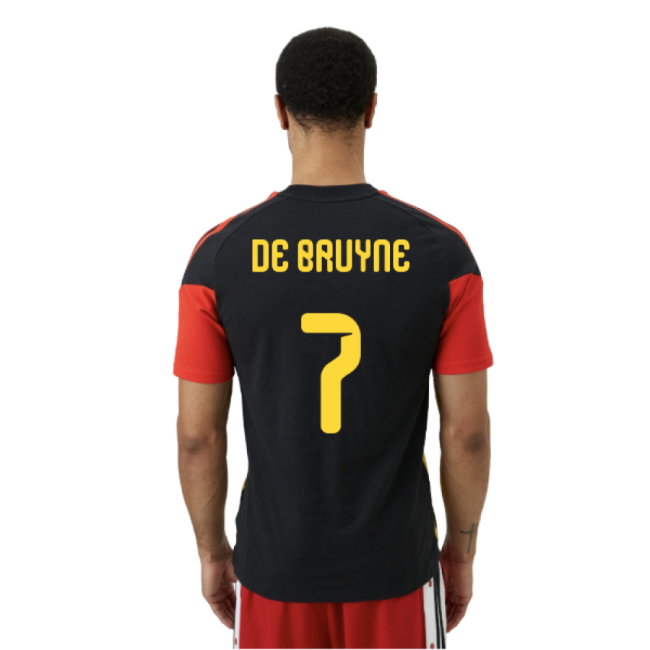 2026-2027 Belgium Training Tee (Black) (De Bruyne 7)