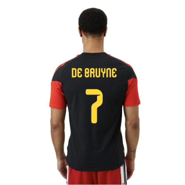 2026-2027 Belgium Training Tee (Black) (De Bruyne 7)