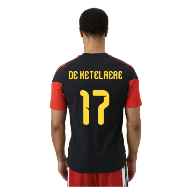 2026-2027 Belgium Training Tee (Black) (De Ketelaere 17)