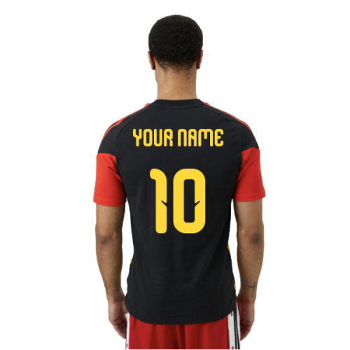 2026-2027 Belgium Training Tee (Black) (Your Name)