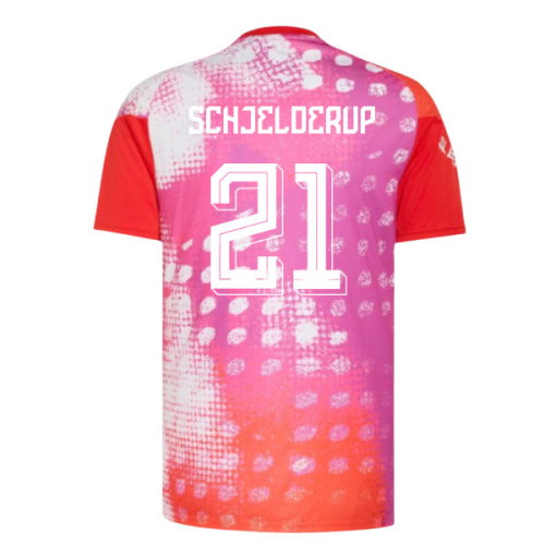 2026-2027 Benfica Pre-Match Shirt (Red) (Schjelderup 21)