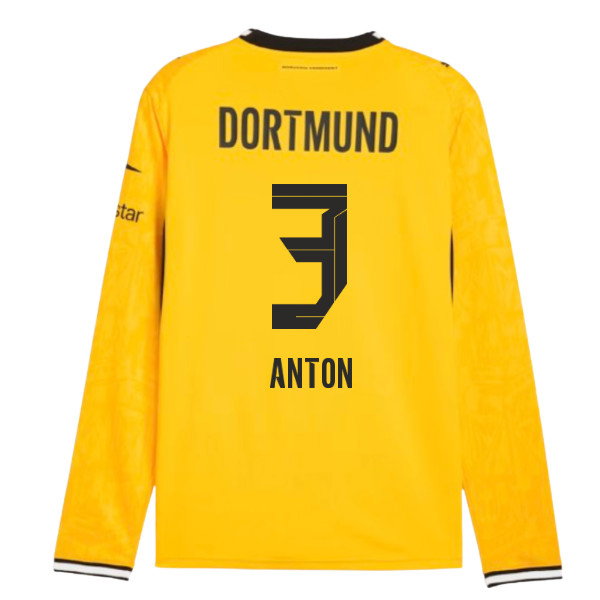 2026-2027 Borussia Dortmund Long Sleeve Home Shirt (Anton 3)