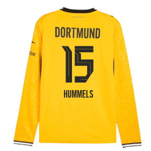2026-2027 Borussia Dortmund Long Sleeve Home Shirt (Hummels 15)